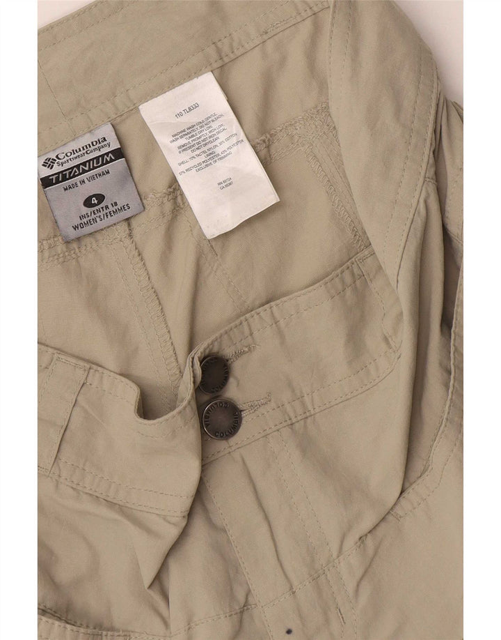 Columbia Short cargo Titanium pour femme US 4 Small W32 Nylon beige