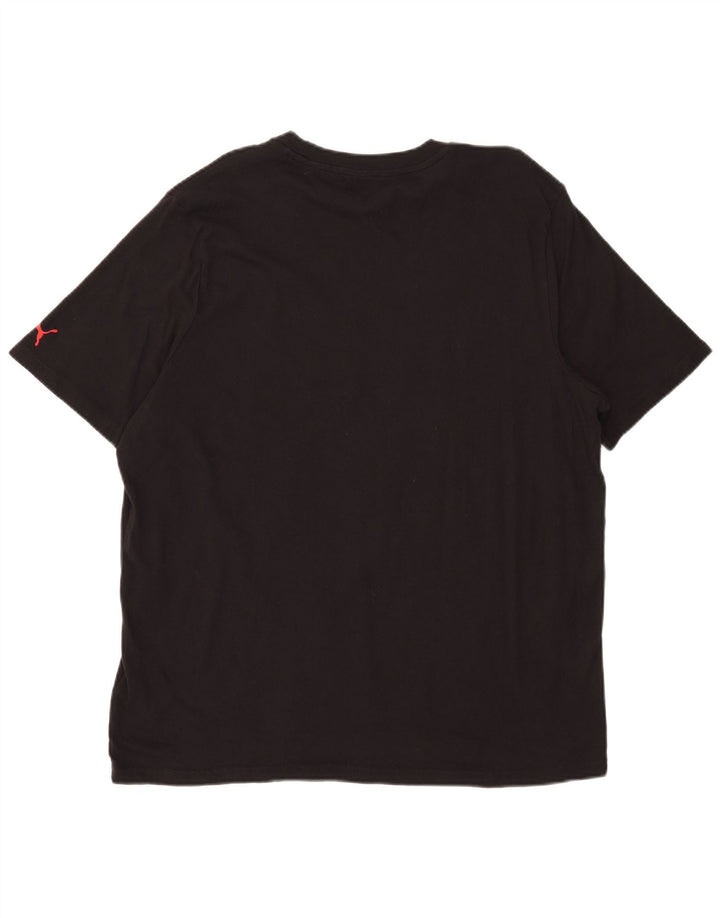 PUMA T-Shirt Graphique Homme XL Noir Coton