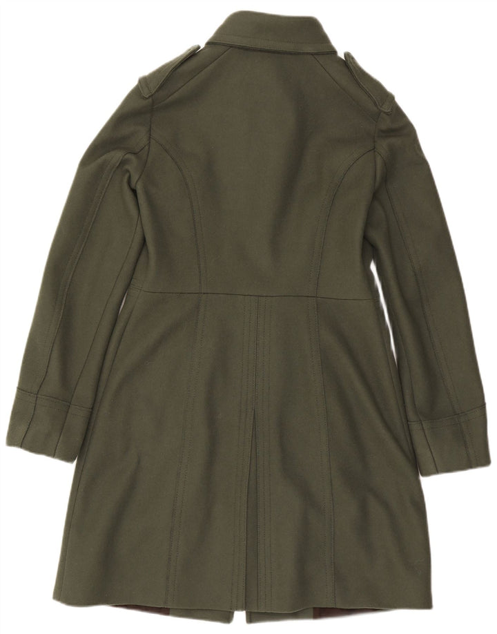 Benetton Pardessus Militaire Femme IT 44 Laine Vert Moyen
