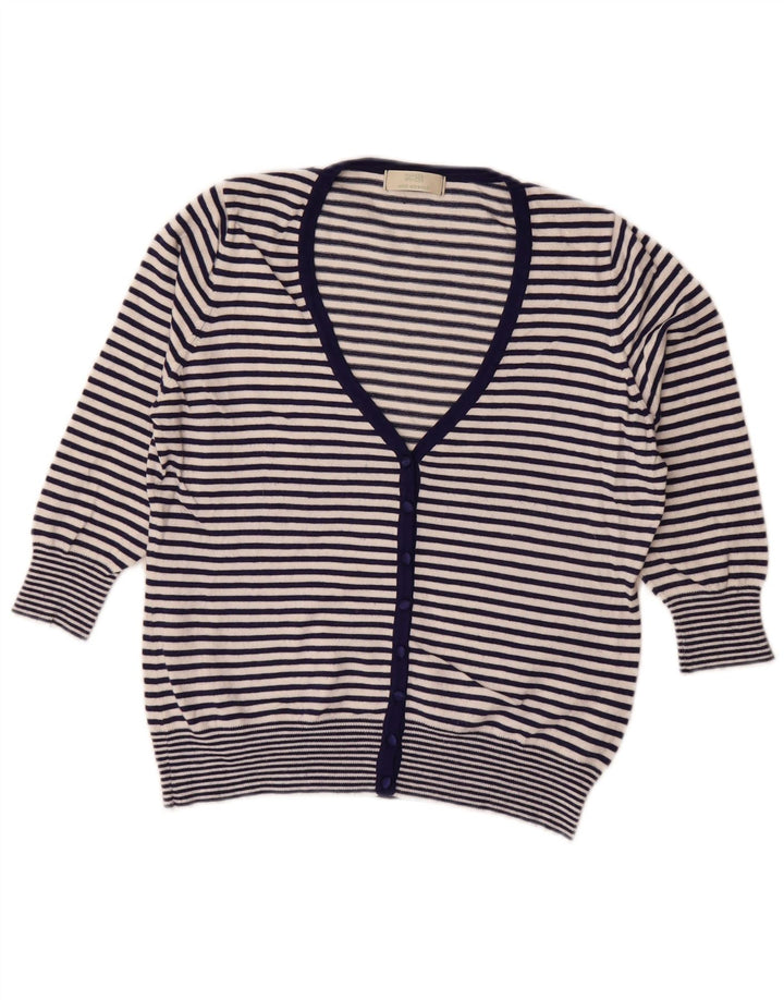 Marks & Spencer Cardigan pour femme UK 14 Bleu marine moyen Nautique