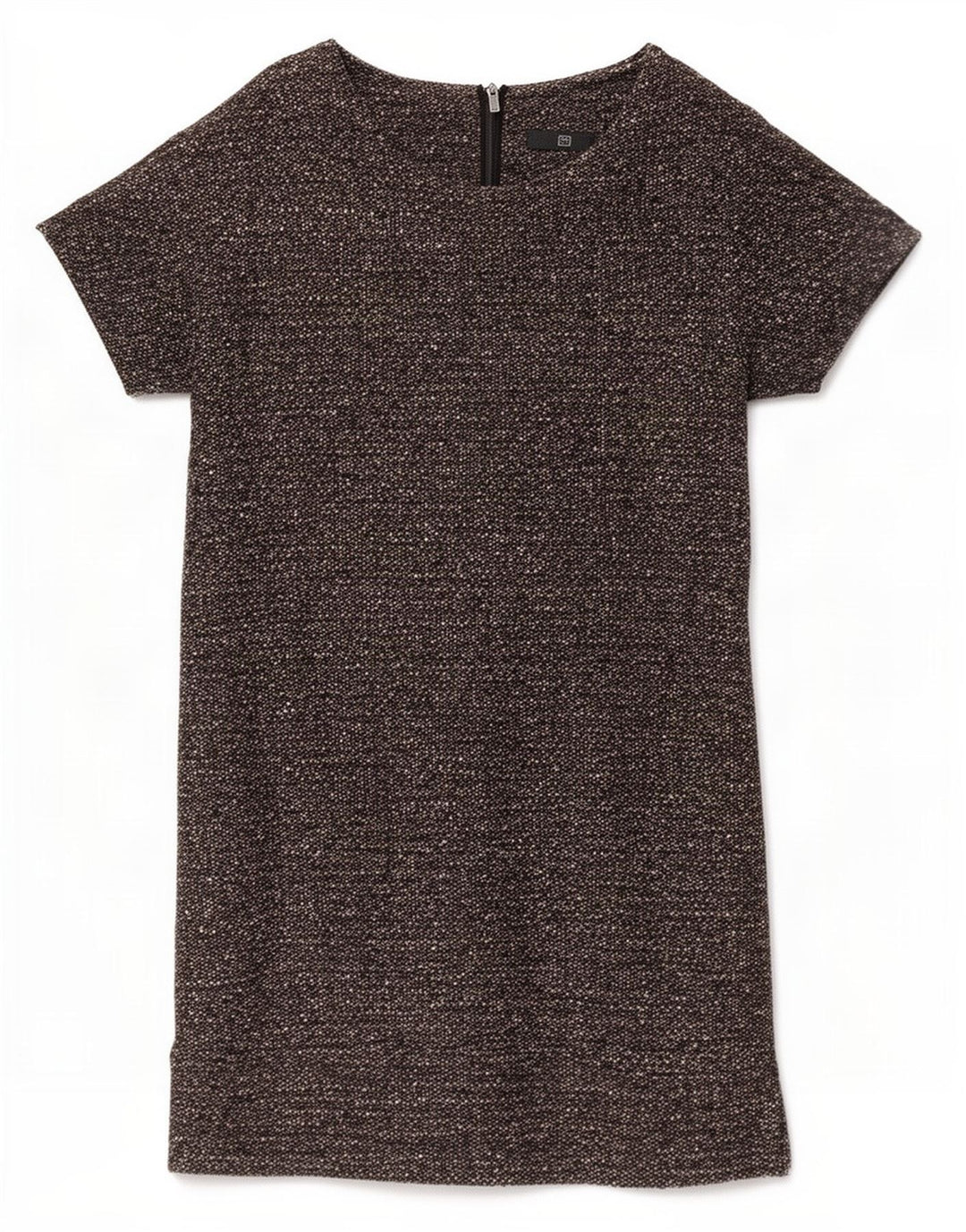 Benetton Robe droite pour femme UK 44 Laine vierge mouchetée gris moyen