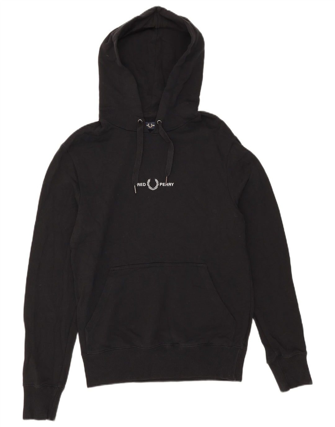 Fred Perry Pull à capuche graphique pour homme Petit coton noir