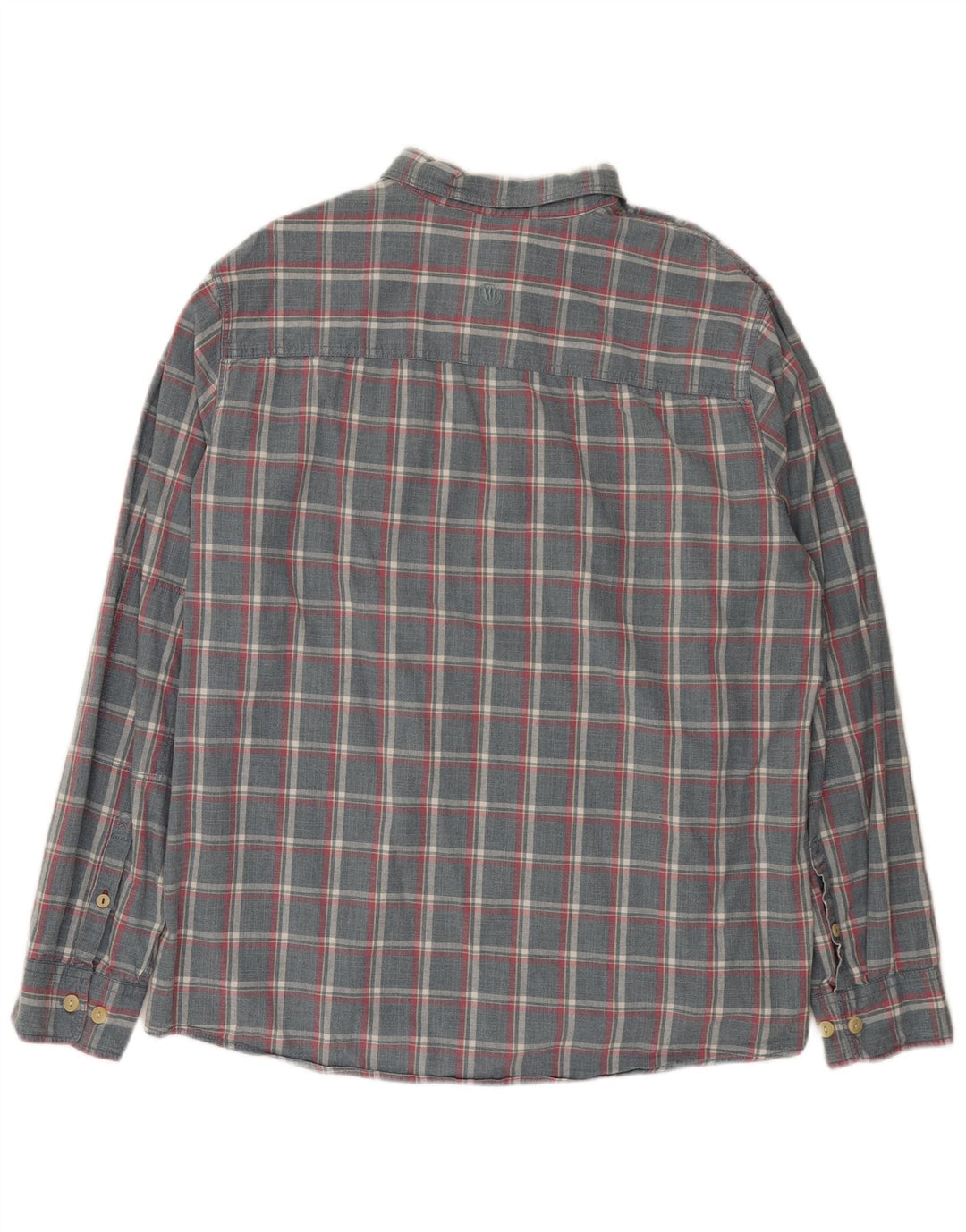 Fat Face Chemise coupe régulière pour homme 2XL en coton à carreaux gris