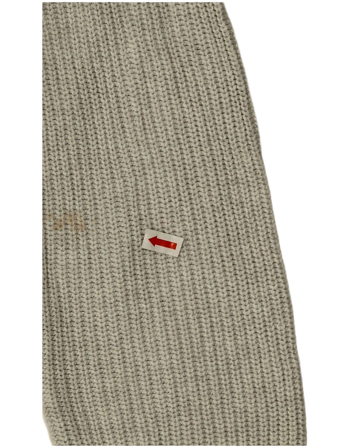 Zara Pull Col Bateau Homme Gris Moyen