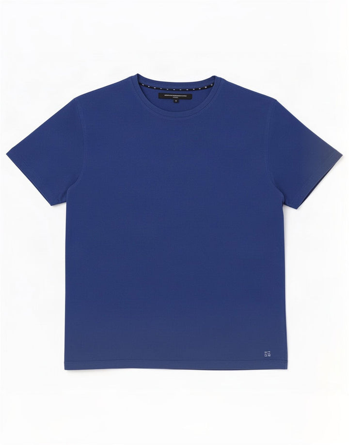 T-shirt French Connection pour homme en coton bleu moyen