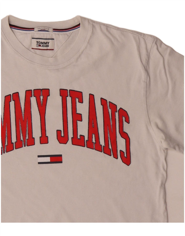 Tommy Hilfiger T-shirt coupe classique pour homme en coton blanc moyen