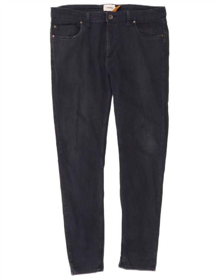 Farah Jean Slim Homme W36 L32 Bleu Marine Coton