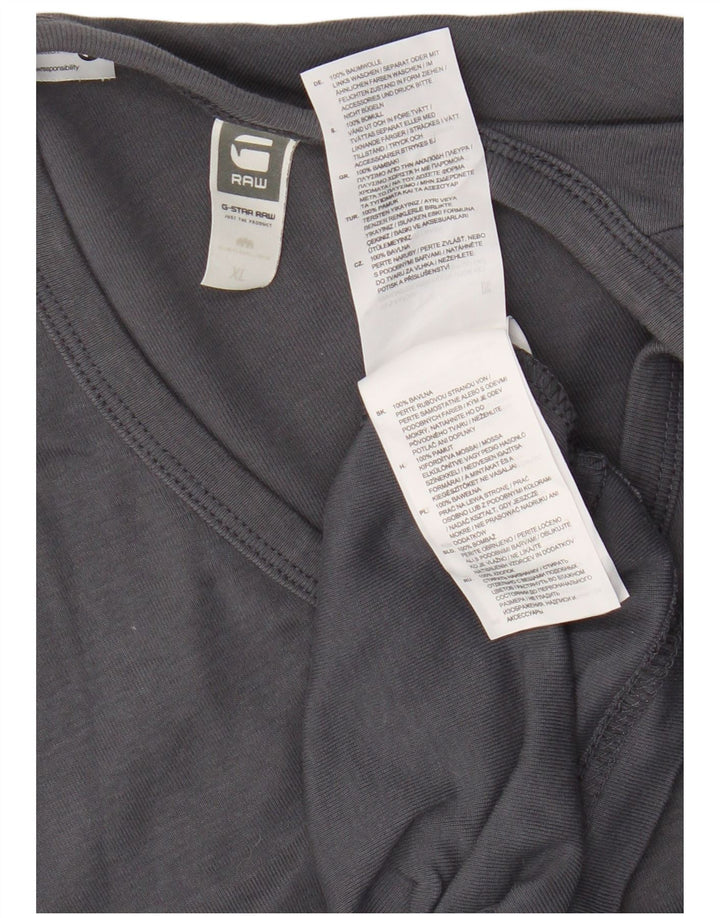 G-Star T-Shirt Homme Top XL Gris Coton