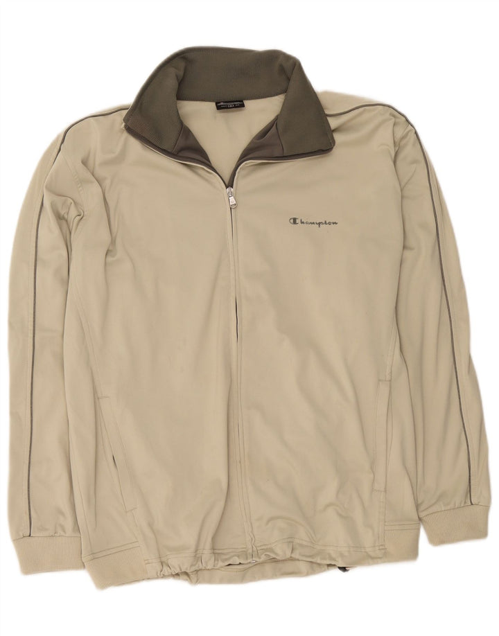 Champion Veste de Survêtement Homme Vert Moyen Polyester