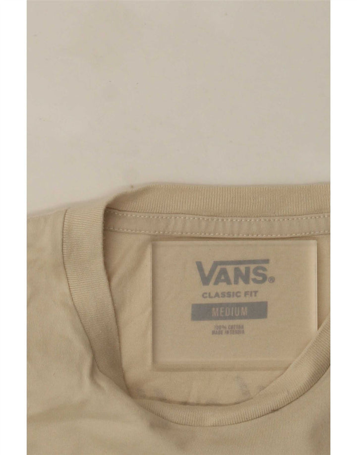 Vans T-shirt classique coupe classique en coton beige moyen pour homme