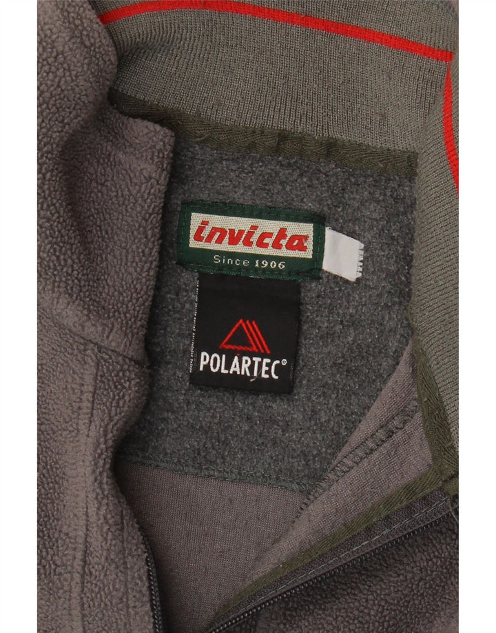 Invicta Pull polaire Polartec à col zippé pour homme, grand gris
