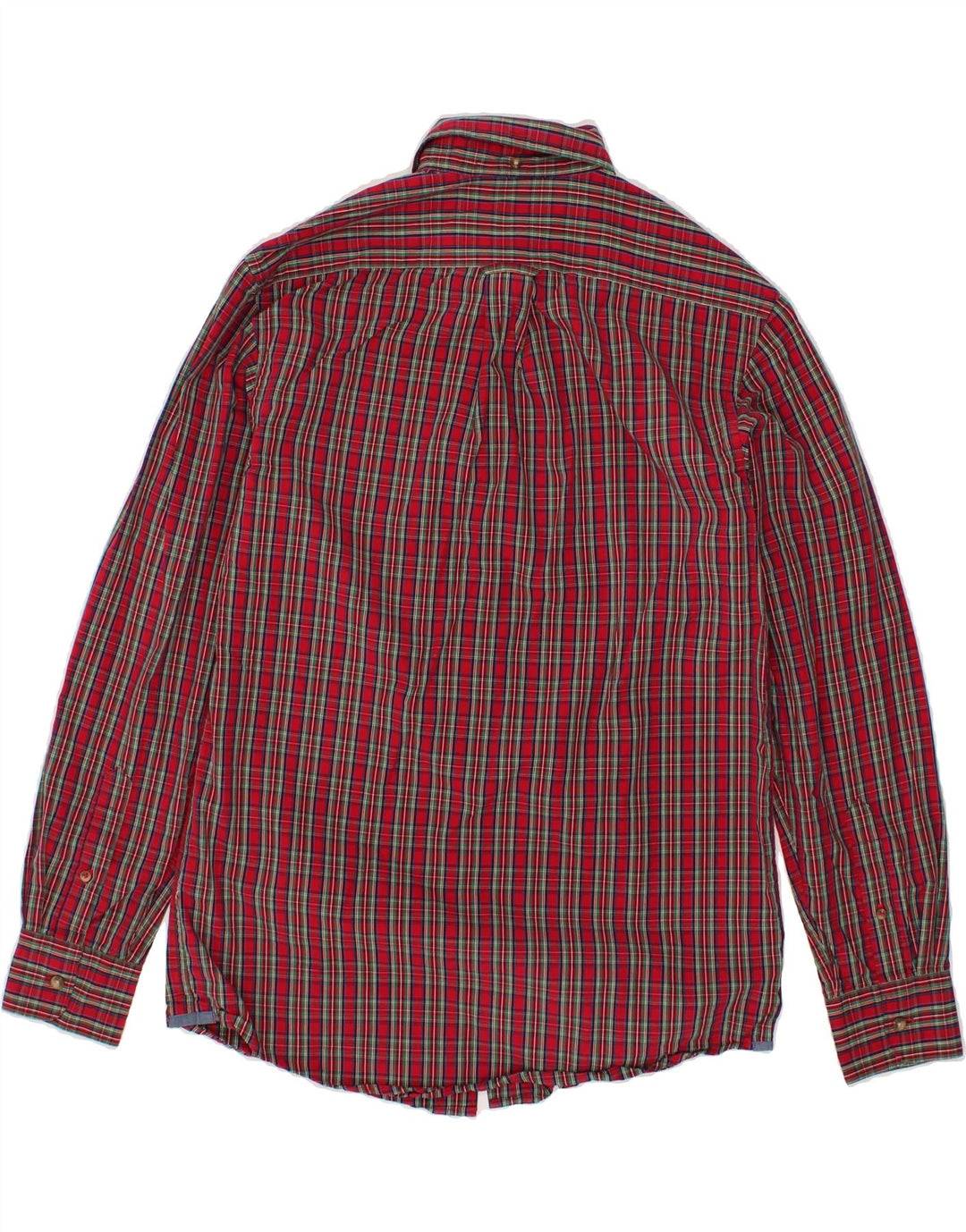 IZOD Mens Shirt Small Red Check Cotton Vintage Izod and Second-Hand Izod from Messina Hembry 