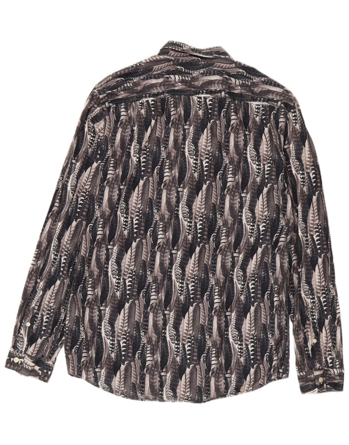 Jack Wills Chemise à Motifs Abstraits Homme Gris Moyen Coton