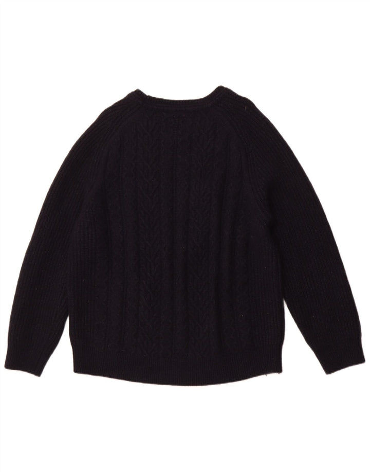 Fat Face Pull ras du cou pour femme UK 22 3XL Bleu marine Laine