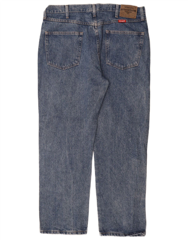 Wrangler Jean droit coupe classique pour homme W36 L29 Bleu