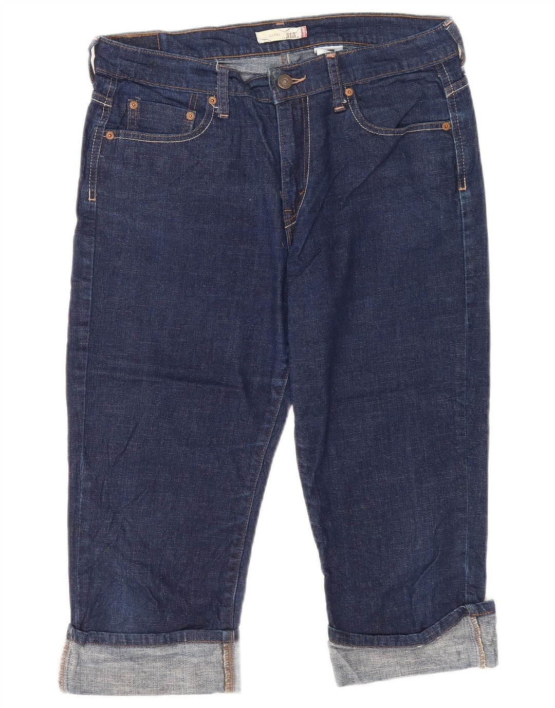 Levi's Jean Capri 515 Femme US 10 Large W32 L19 Bleu Coton