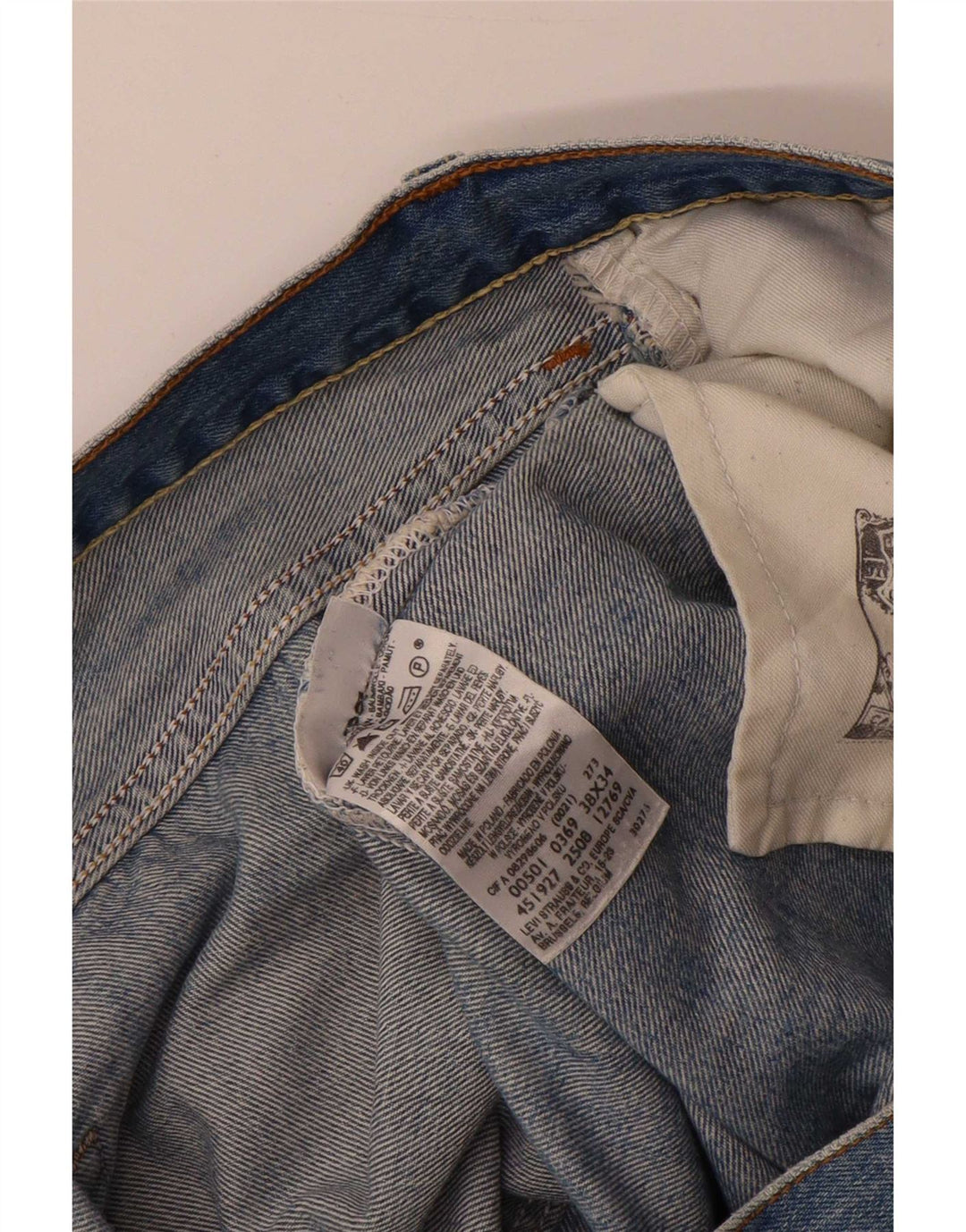 Levi's Jean Droit 501 Homme Bleu W38 L28 Coton