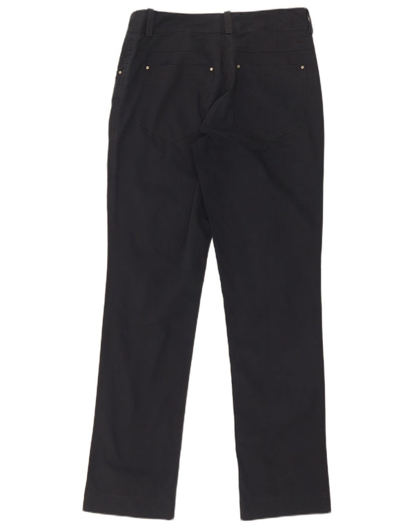 Nike Pantalon décontracté droit Dri Fit pour femme UK 10 Small W30 L31 Bleu marine