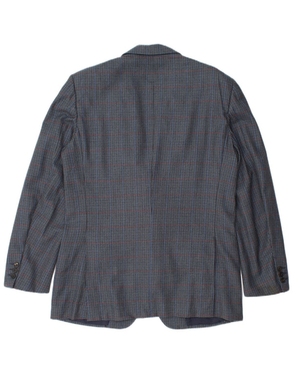 Burberrys Veste Blazer Homme IT 48 Laine Pied-de-Poule Bleu Marine Moyen