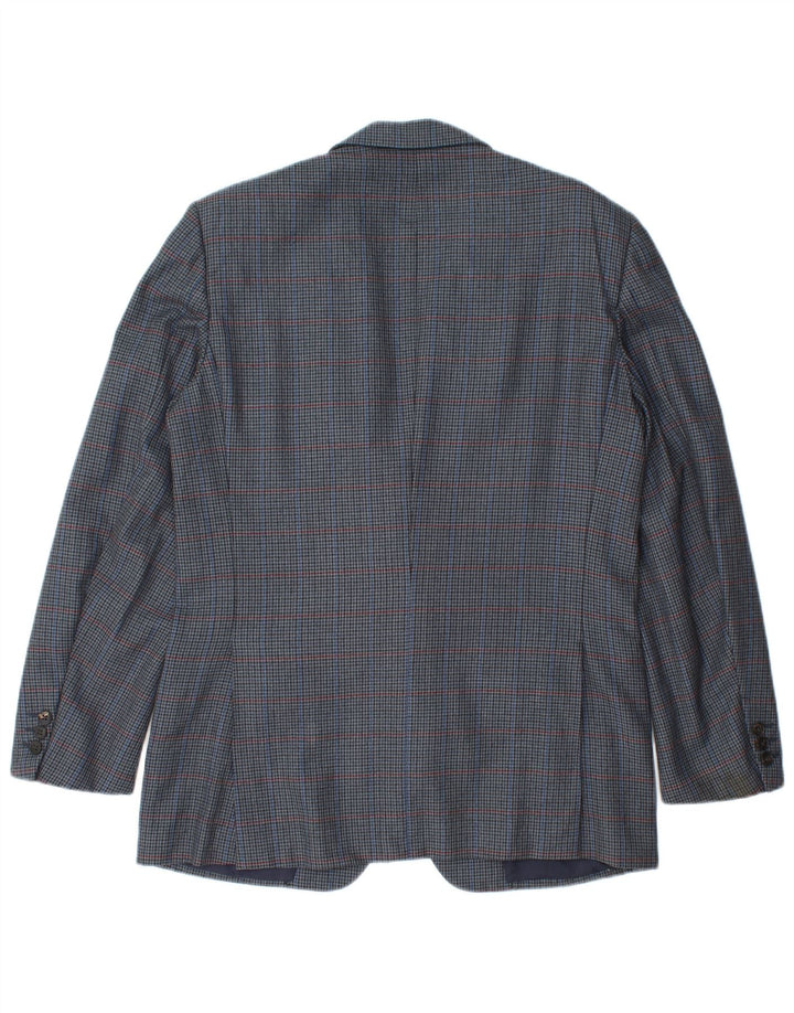 Burberrys Veste Blazer Homme IT 48 Laine Pied-de-Poule Bleu Marine Moyen