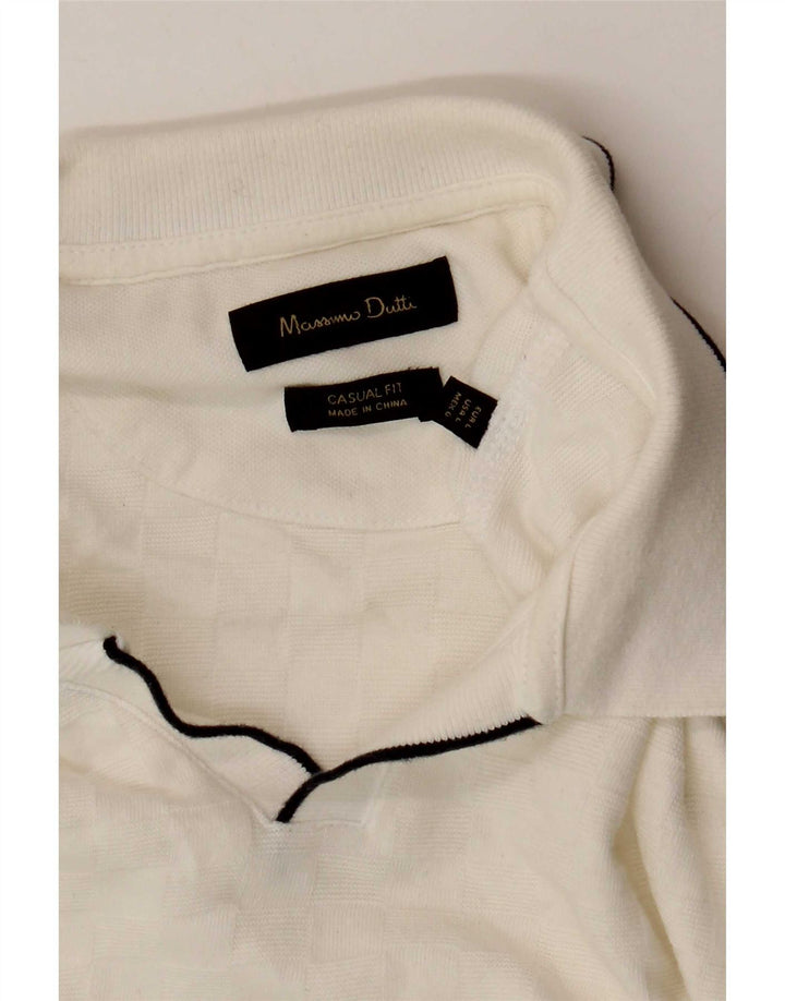 Massimo Dutti Polo Homme Grand Blanc
