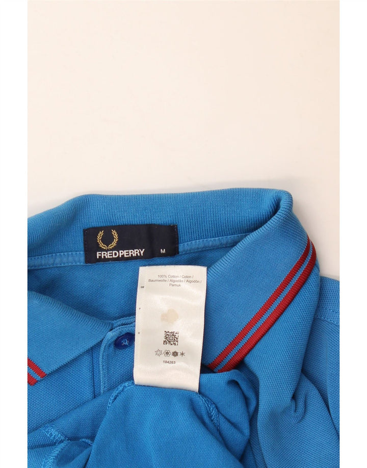 Fred Perry Polo Homme Bleu Moyen Rayé Coton