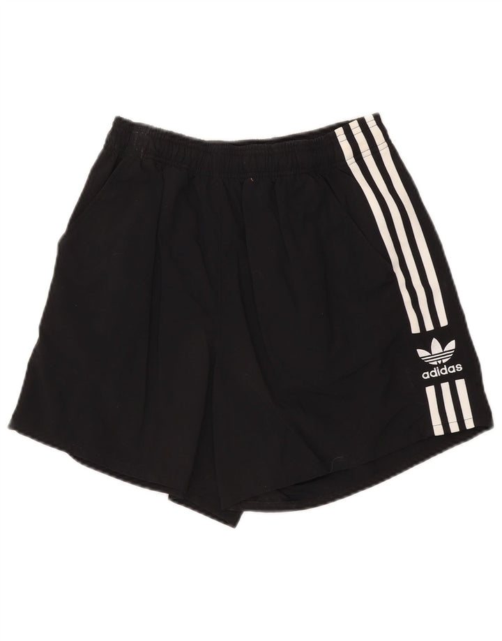 ADIDAS Short de sport pour femme UK 12 Medium Noir Polyester