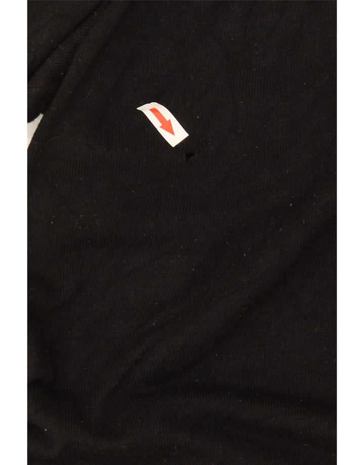 Marks & Spencer Pull à col zippé pour femme UK 16 Large Noir Viscose