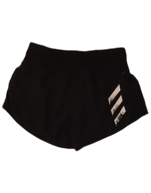 Adidas Short de sport pour femme UK 10 Petit Noir Polyester