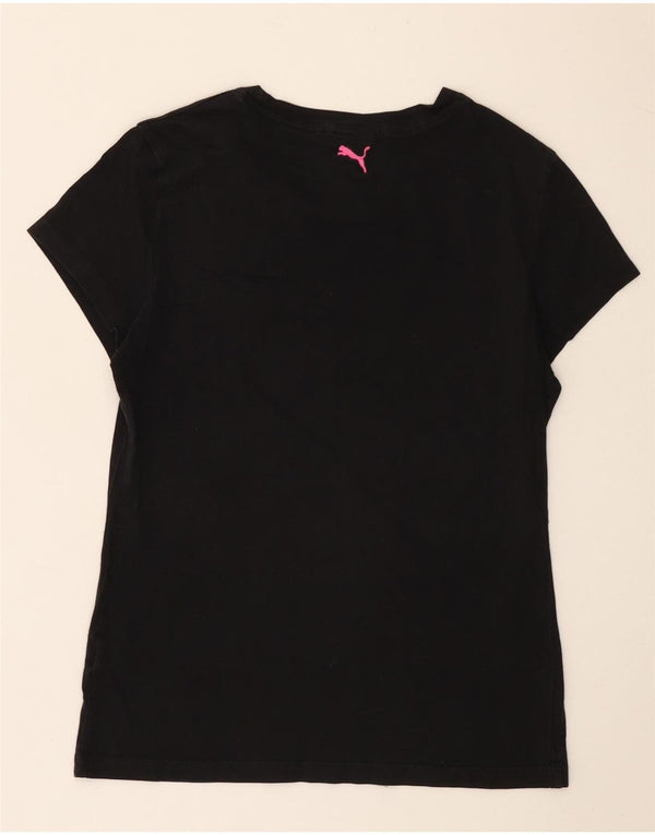 Puma T-shirt graphique pour femme UK 10 Small Noir