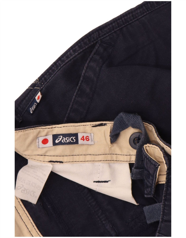 Asics Short Cargo Homme IT 46 Small W30 Bleu Marine Coton