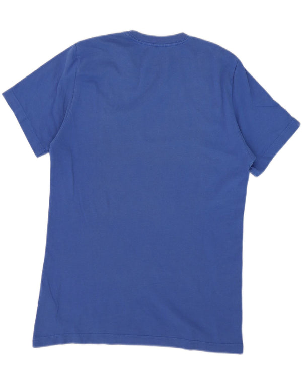 Nike T-Shirt Coupe Standard Femme Bleu Moyen Coton