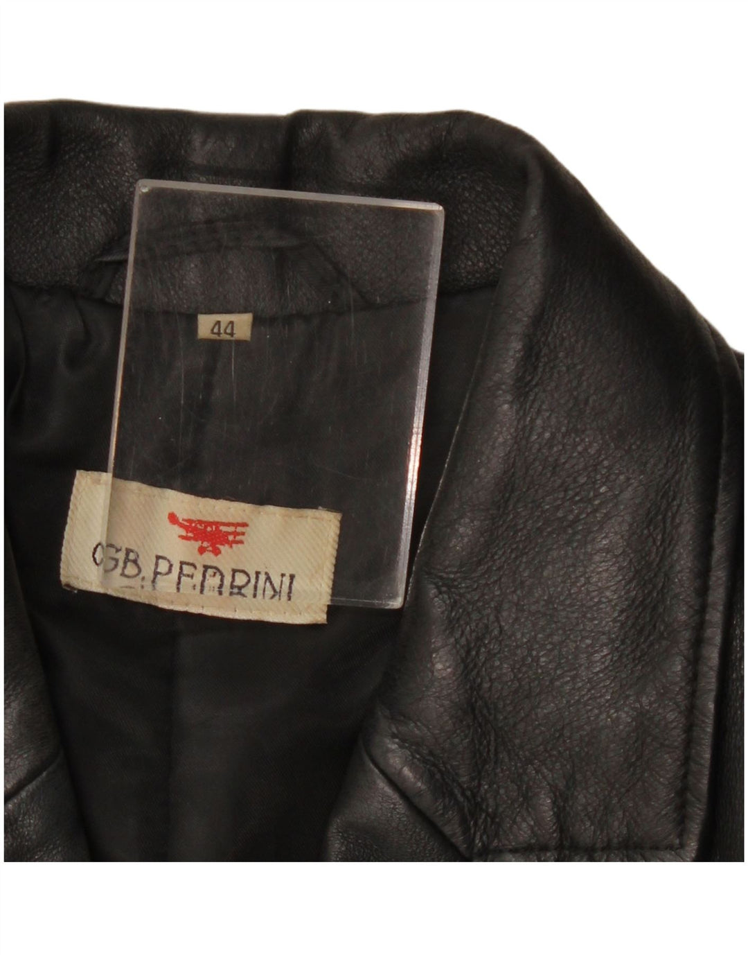 GB.PEDRINI Veste en Cuir Femme IT 44 Cuir Noir Moyen