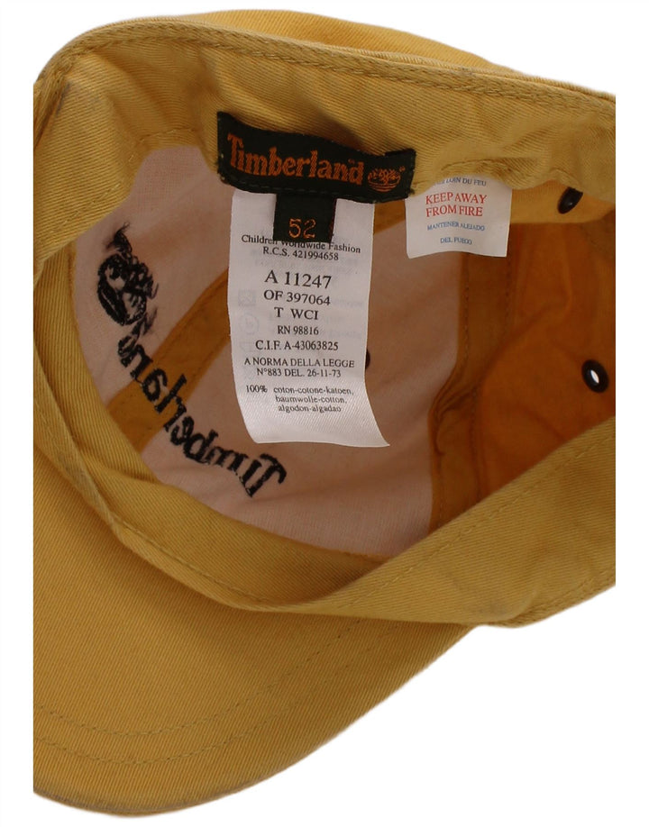 Timberland Casquette Baseball Graphique Garçon 6-7 ans Jaune Coton