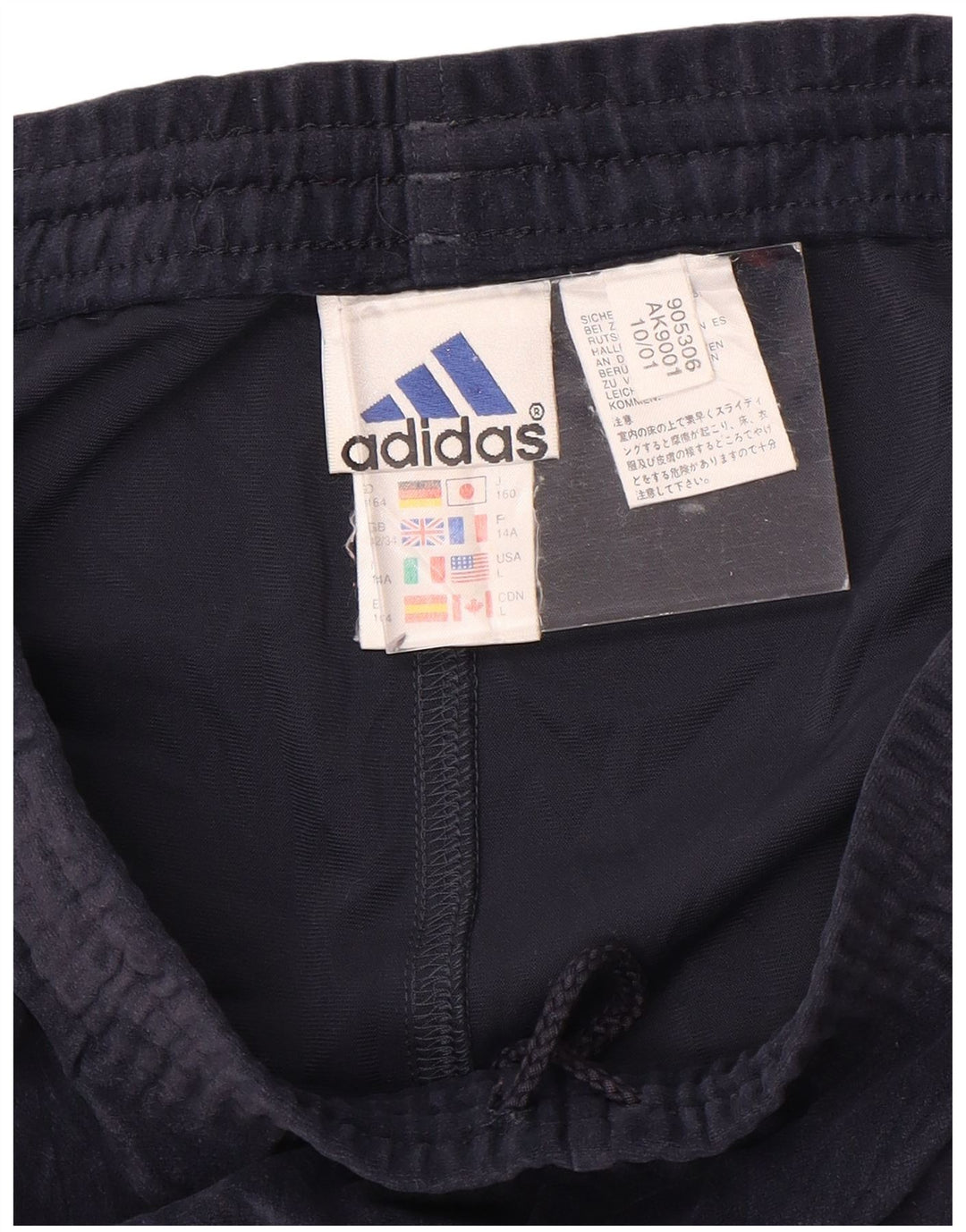 ADIDAS Pantalon de survêtement garçon Joggers 13-14 ans Bleu marine Polyester