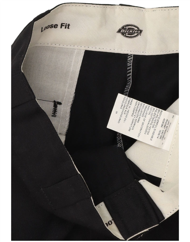 Dickies Short cargo coupe ample pour homme W34 Large Noir Polyester