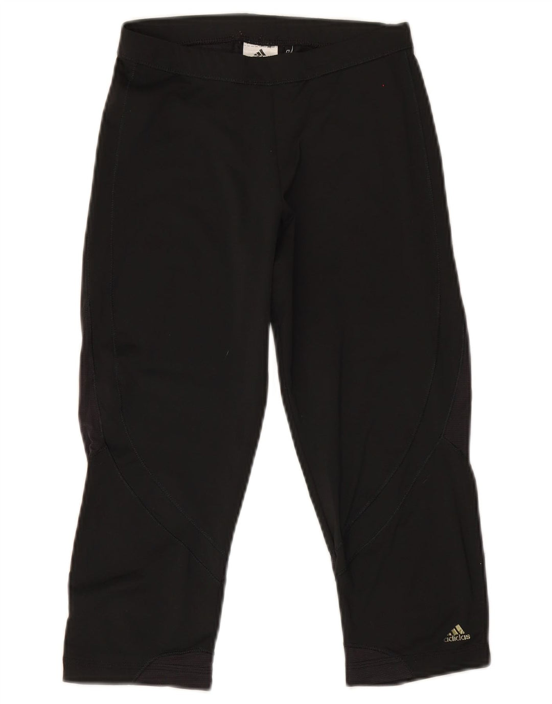 Adidas Femmes Climacool Capri Leggings UK 10 Petit Noir Polyester
