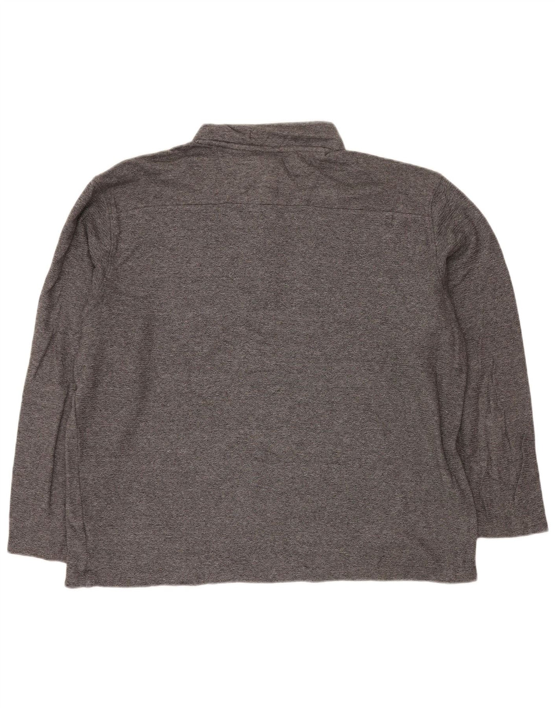 Calvin Klein Haut à col zippé à manches longues pour homme 2XL Gris chiné en coton