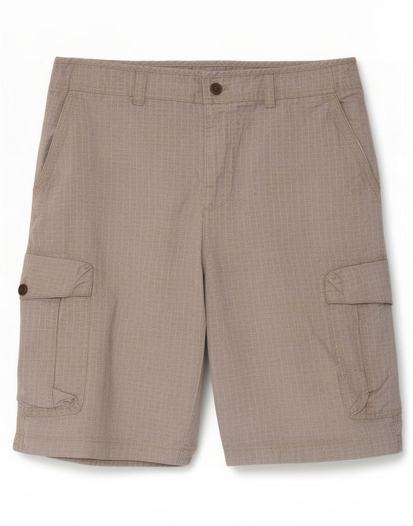 Marks & Spencer Short cargo pour homme Large W36 en coton à carreaux bleu