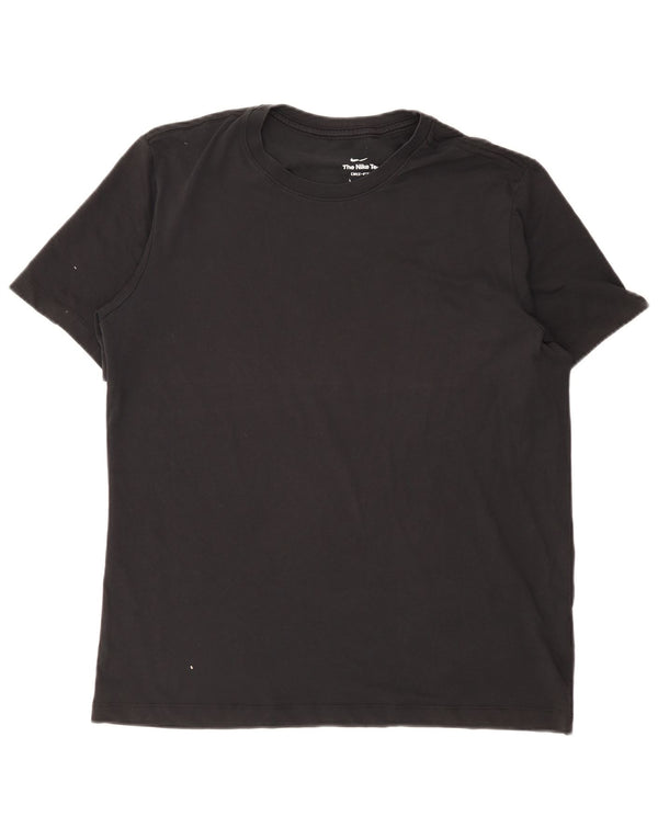 Nike T-shirt Dri Fit pour homme en coton noir Taille L
