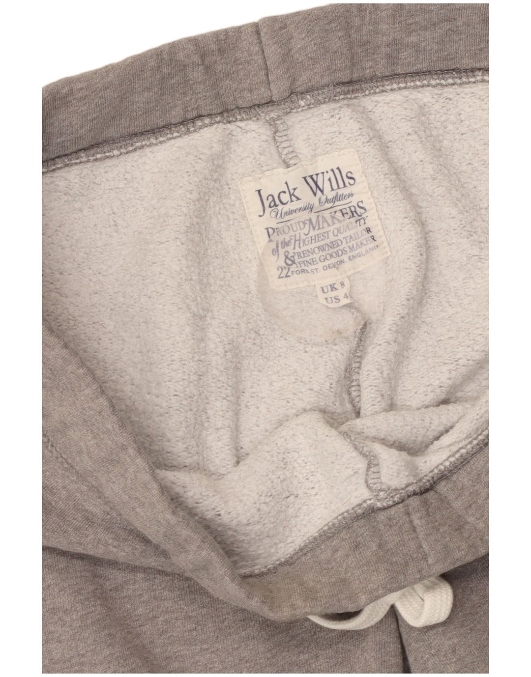 JACK WILLS Pantalon de survêtement graphique pour femme Joggers UK 8 Small Gris