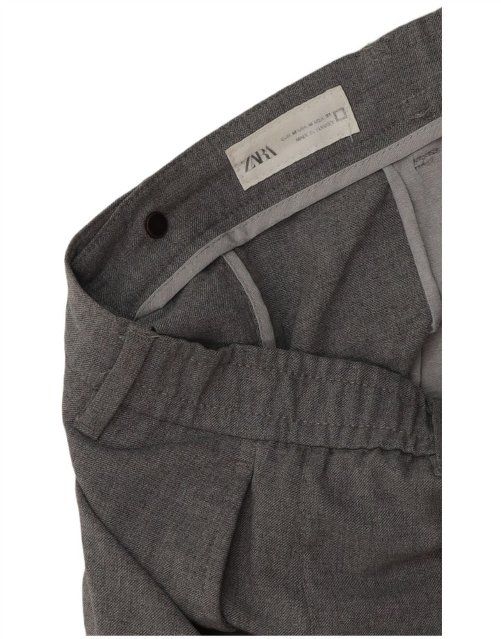 Zara Pantalon Chino Slim Homme Moyen W31 L28 Gris