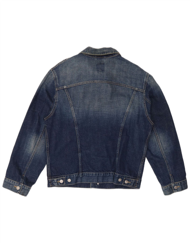 RIFLE Veste en jean pour femme UK 16 Grand coton bleu