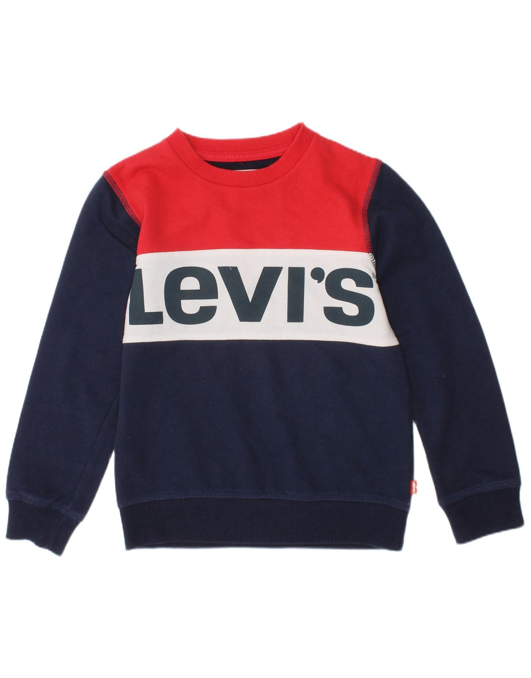 Levi's Sweat-shirt pour garçon 4-5 ans Bleu marine Colourblock Classic