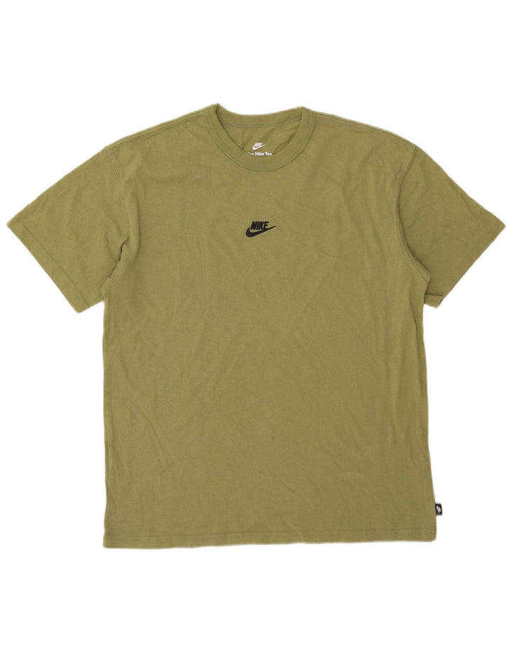 Nike T-shirt coupe ample en coton kaki moyen pour homme