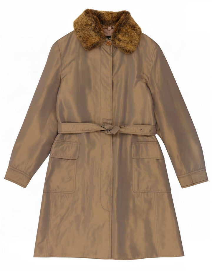 Gianfranco Ferre Trench-Coat Femme UK 12 Gris Moyen