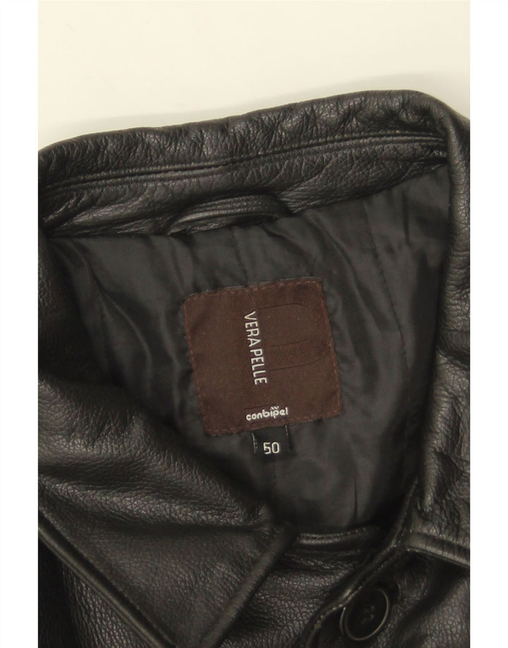 Conbipel Veste en Cuir Homme IT 50 Large Cuir Noir