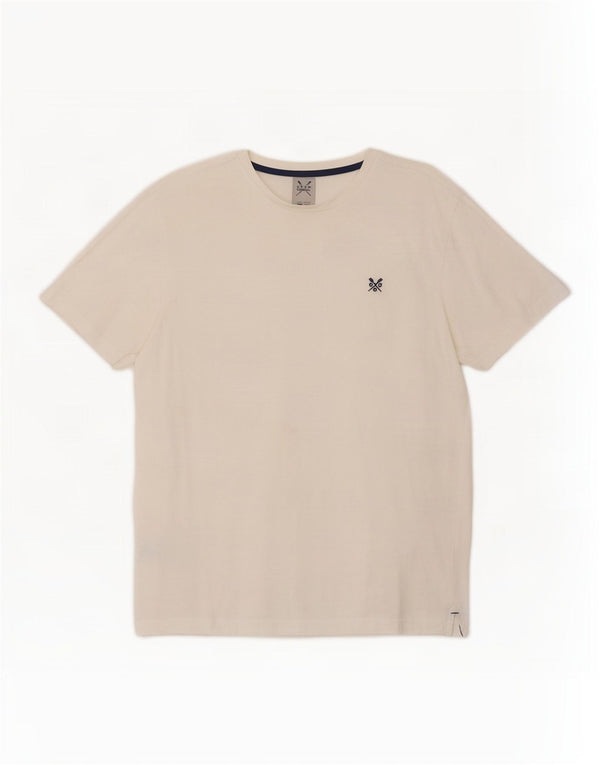 Crew Clothing T-Shirt Homme Blanc Moyen Coton