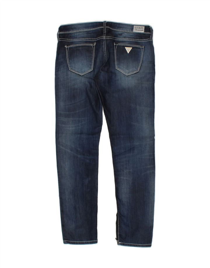 GUESS Womens Slim Jeans W28 L28 Navy Blue Cotton Vintage Guess and Second-Hand Guess from Messina Hembry 