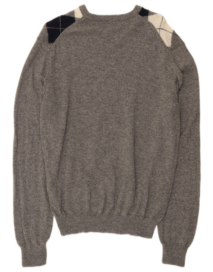 Marks & Spencer Pull Blue Harbor Col V Homme Gris Moyen